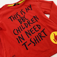 'This Is My..' BBC Children In Need Red Long Sleeve Top - Boys 2-3 Years