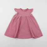 Red Striped Jersey Dress - Girls 12-18 Months