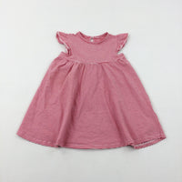 Red Striped Jersey Dress - Girls 12-18 Months