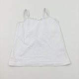 White Cotton Vest - Girls 2-3 Years