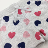 Hearts Grey Shorts - Girls 18-24 Months