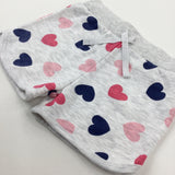 Hearts Grey Shorts - Girls 18-24 Months