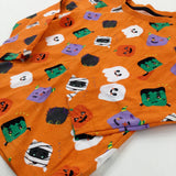 'Grrr' Pumpkins & Ghosts Orange Long Sleeve Top - Boys 18-24 Months