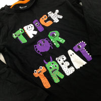 'Trick Or Treat' Spiders & Monsters Black Long Sleeve Top - Boys 2-3 Years