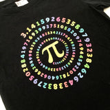 Colourful Mathematic Symbol Black T-Shirt - Boys 5-6 Years