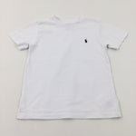 Ralph Lauren Motif White T-Shirt - Boys 3-4 Years