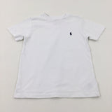 Ralph Lauren Motif White T-Shirt - Boys 3-4 Years