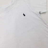 Ralph Lauren Motif White T-Shirt - Boys 3-4 Years