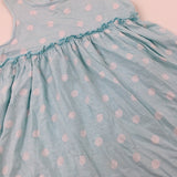 Spotty Blue Dress - Girls 5-6 Years
