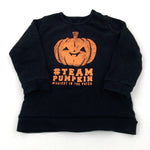 'Team Pumpkin' Orange & Black Sweatshirt - Boys 2-3 Years