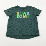 'Roar Some Animal Print Green T-Shirt - Boys 3-4 Years