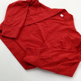 Red Cropped Cardigan - Girls 5-6 Years