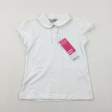 **NEW** White School Polo Shirt - Girls 6-7 Years