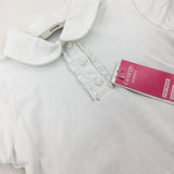 **NEW** White School Polo Shirt - Girls 6-7 Years