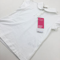 **NEW** White School Polo Shirt - Girls 6-7 Years