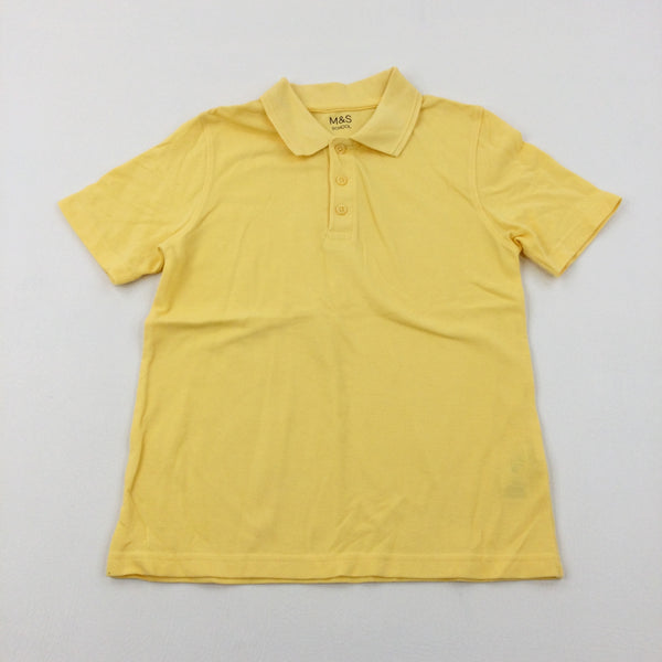Yellow School Polo Shirt - Girls/Boys 8-9 Years