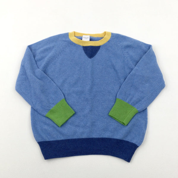 Blue Knitted Jumper - Boys 6-7 Years