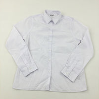 White Long Sleeve School Shirt - Boys 12-13 Years