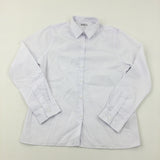 White Long Sleeve School Shirt - Boys 12-13 Years