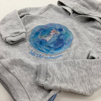 'Into The Unknown' Disney's Frozen Grey Hoodie - Girls 4-5 Years