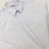 White Long Sleeve School Shirt - Boys 12-13 Years