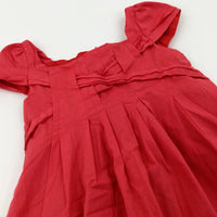 Coral Layered Dress - Girls 6-7 Years