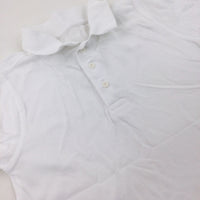 White School Polo Shirt - Girls/Boys 8-9 Years