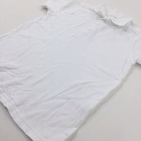 White School Polo Shirt - Girls/Boys 8-9 Years