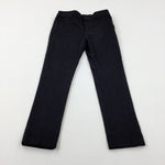 Charcoal Grey School Trousers With Adjustable Waist - Boys 6-7 Years