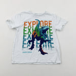 'Explore' Jurassic World White T-Shirt - Boys 7-8 Years