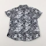 Black & White Shirt - Boys 7-8 Years