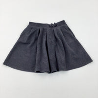 Grey School Skirt With Bow - Girls 9-10 Years