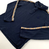 'R96' Embroidered Navy Polo Shirt - Boys 7-8 Years