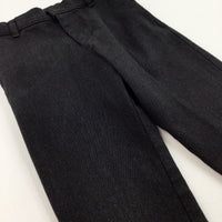 Grey School Trousers With Adjustable Waist - Boys 6-7 Years