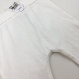 **NEW** White Jersey Trousers - Boys 12-18 Months