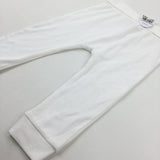 **NEW** White Jersey Trousers - Boys 12-18 Months