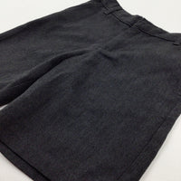 Grey School Shorts With Adjustable Waist - Boys 6-7 Years