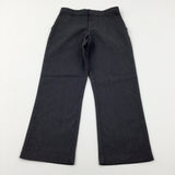 Grey School Trousers With Adjustable Waist - Boys 6-7 Years