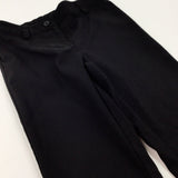 Black School Trousers With Adjustable Waist - Girls 6-7 Years