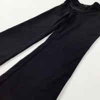 Black School Trousers With Adjustable Waist - Girls 6-7 Years