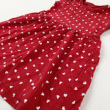 Hearts Red Jersey Dress - Girls 18-24 Months