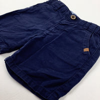 Navy Shorts With Adjustable Waist - Boys 12-18 Months