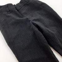 Grey School Trousers With Adjustable Waist - Boys 3-4 Years