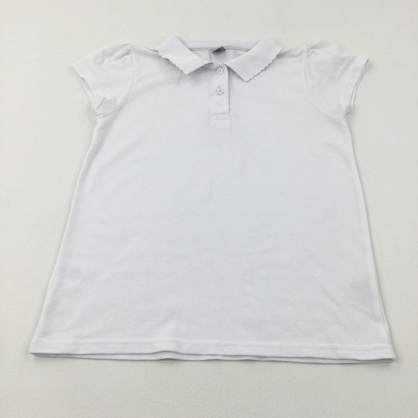 White School Polo Shirt - Girls 10-11 Years