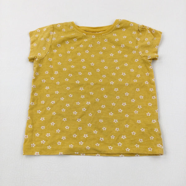 Flowers Yellow T-Shirt - Girls 18-24 Months