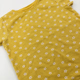 Flowers Yellow T-Shirt - Girls 18-24 Months