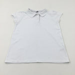 White School Polo Shirt - Girls 10-11 Years