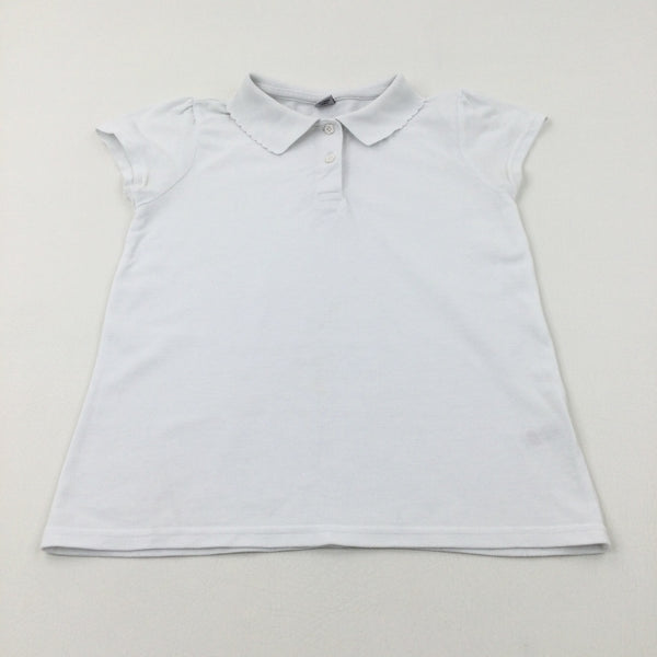 White School Polo Shirt - Girls 10-11 Years