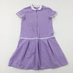 Lilac Gingham School Dress - Girls 9-10 Years