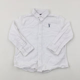 Stag Motif White Shirt - Boys 2-3 Years